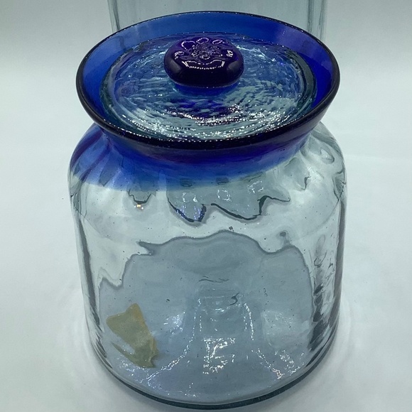 Hachar Blown Glass Canisters Crafted in Mexico - Picture 3 of 7